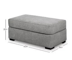 Naples Gray Ottoman -Home Furnishings Store 810451017 9
