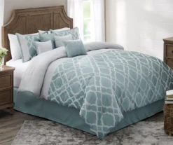 Broyhill Tiago Aqua 8-Piece Comforter Set 6 Broyhill Tiago Aqua 8-Piece Comforter Set -Home Furnishings Store 810459637 810459762
