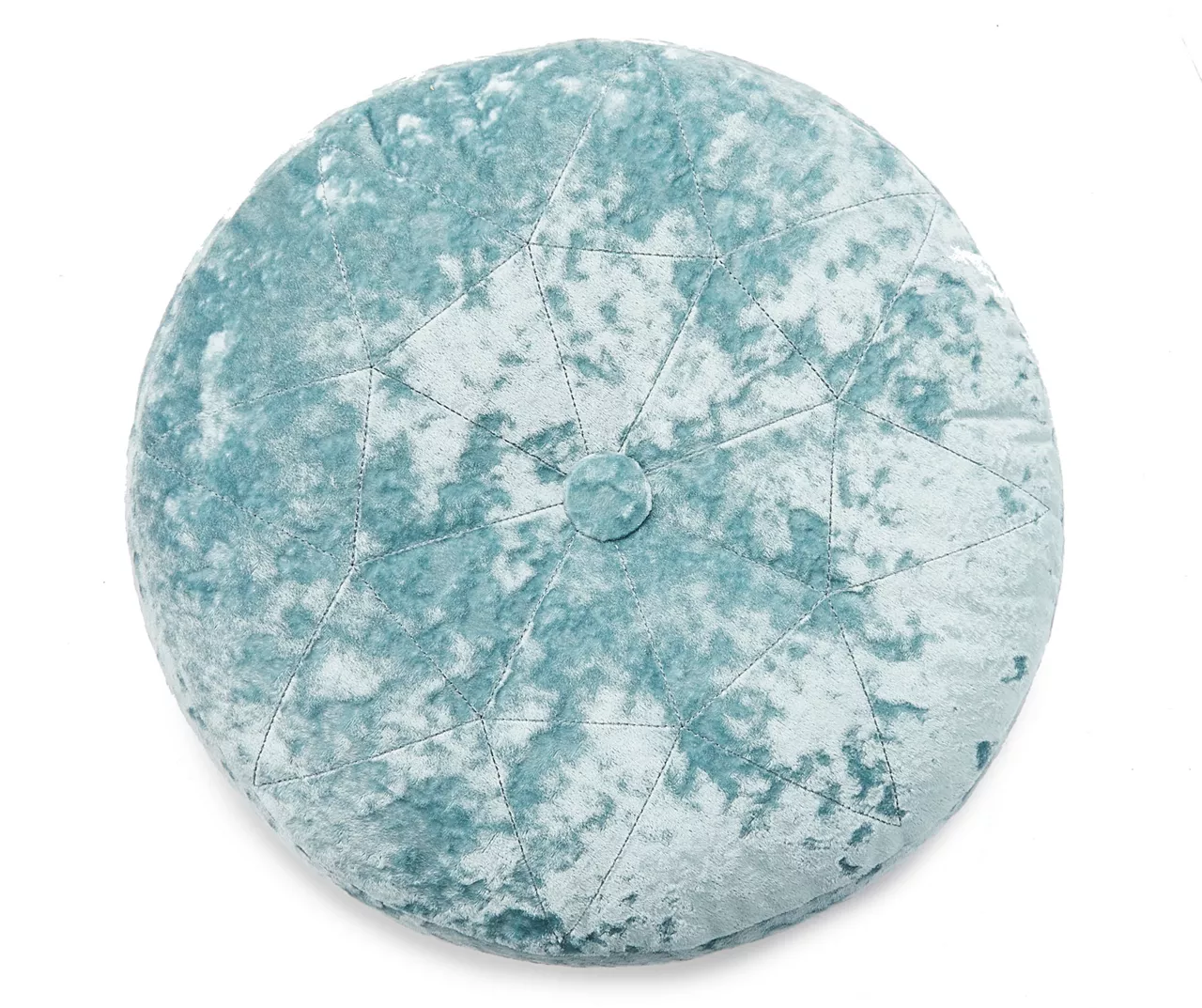 Jolie Aqua Velvet Round Throw Pillow 1 Jolie Aqua Velvet Round Throw Pillow