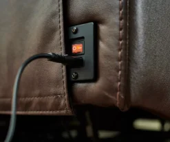 Wellsley Leather Power Reclining Console Loveseat -Home Furnishings Store 810469258 810469259 1 2