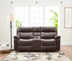 Wellsley Leather Power Reclining Console Loveseat -Home Furnishings Store 810469259 111