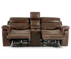 Wellsley Leather Power Reclining Console Loveseat -Home Furnishings Store 810469259 4