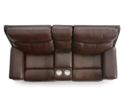 Wellsley Leather Power Reclining Console Loveseat -Home Furnishings Store 810469259 7