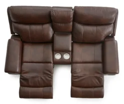 Wellsley Leather Power Reclining Console Loveseat -Home Furnishings Store 810469259 8