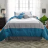 Vittorio Teal & Gray Comforter Set