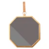 Gold Framed Octagonal Hanging Mirror