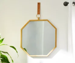 Gold Framed Octagonal Hanging Mirror 8 Gold Framed Octagonal Hanging Mirror -Home Furnishings Store 810498384 9