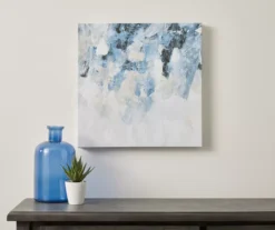 Blue Abstract Stretched Canvas -Home Furnishings Store 810498390 2