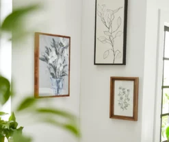 Blue Floral Vase Framed Canvas -Home Furnishings Store 810498693 810498698 810498700