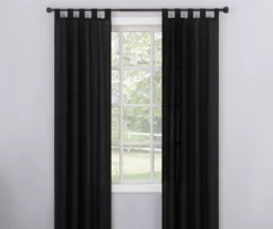 Broyhill Durham Semi-Sheer Textured Tab Top Curtain Panel -Home Furnishings Store 810511389 0