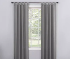 Broyhill Durham Semi-Sheer Textured Tab Top Curtain Panel -Home Furnishings Store 810511390 0