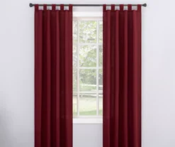 Broyhill Durham Semi-Sheer Textured Tab Top Curtain Panel -Home Furnishings Store 810511391 0