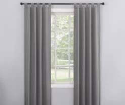 Broyhill Durham Semi-Sheer Textured Tab Top Curtain Panel -Home Furnishings Store 810511395 0