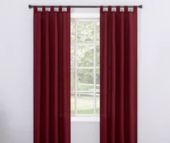 Broyhill Durham Semi-Sheer Textured Tab Top Curtain Panel -Home Furnishings Store 810511396 0