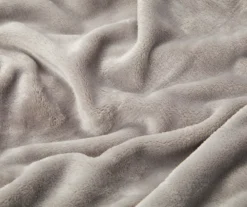 Gray Twin/Full Velvet Plush Blanket -Home Furnishings Store 810519405 810519406 2