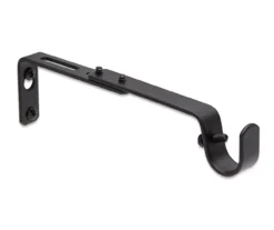 Legacy Black Adjustable Curtain Rod Brackets, 2-Pack -Home Furnishings Store 810524279 3