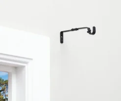 Legacy Black Adjustable Curtain Rod Brackets, 2-Pack -Home Furnishings Store 810524279 7