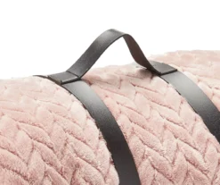 Sepia Rose Zigzag-Embossed Velvet Queen Blanket -Home Furnishings Store 810531011 810617574 3