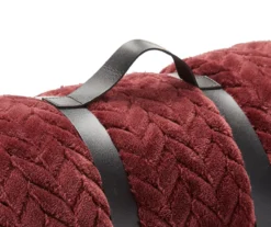 Tawny Port Jacquard Supreme Velvet Queen Blanket -Home Furnishings Store 810531012 3