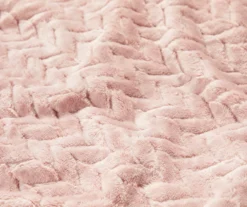 Sepia Rose Zigzag-Embossed Velvet King Blanket 7 Sepia Rose Zigzag-Embossed Velvet King Blanket -Home Furnishings Store 810531015 810617577 3