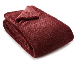 Tawny Port Jacquard Supreme Velvet King Blanket 6 Tawny Port Jacquard Supreme Velvet King Blanket -Home Furnishings Store 810531016 1