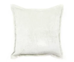Bristol Sage Textured Chenille Oversize Throw Pillow