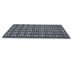 Broyhill Navy Square Pattern Klein Area Rug -Home Furnishings Store 810542869 810542870 810542871 810542872 2