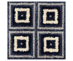 Broyhill Navy Square Pattern Klein Area Rug -Home Furnishings Store 810542869 810542870 810542871 810542872 A0 4