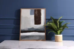 Brown & Gray Abstract 2 Wall Canvas -Home Furnishings Store 810546211 2