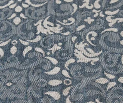 Broyhill Sandpointe Cobalt & Ecru Damask Outdoor Area Rug -Home Furnishings Store 810546507 810546506 810546505 810546504 810546503 4