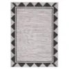 Broyhill Gray & Black Geometric Border Outdoor Area Rug