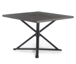 Broyhill Autumn Cove Wood Look Square Steel Patio Dining Table 17 Broyhill Autumn Cove Wood Look Square Steel Patio Dining Table -Home Furnishings Store 810553658 1