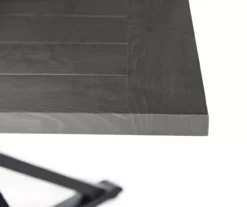 Autumn Cove Brown Wood Look Square Steel Patio Dining Table -Home Furnishings Store 810553658 2 1