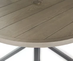 Sandpointe Neutral Steel Round Patio Dining Table -Home Furnishings Store 810554377 2
