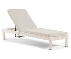 Broyhill Eagle Brooke All-Weather Wicker Cushioned Chaise Lounger -Home Furnishings Store 810555245