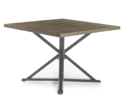Broyhill Autumn Cove Wood Look Square Steel Patio Dining Table 23 Broyhill Autumn Cove Wood Look Square Steel Patio Dining Table -Home Furnishings Store 810557039 1