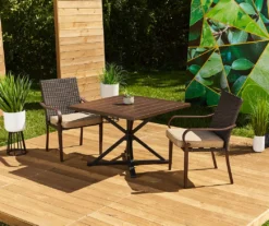Broyhill Autumn Cove Wood Look Square Steel Patio Dining Table 26 Broyhill Autumn Cove Wood Look Square Steel Patio Dining Table -Home Furnishings Store 810557039 810554373 9