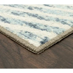Broyhill Blue & Brown Modern Angles Accent Rug -Home Furnishings Store 810557655 1