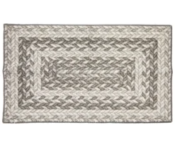 Broyhill Gray Braided Print Accent Rug