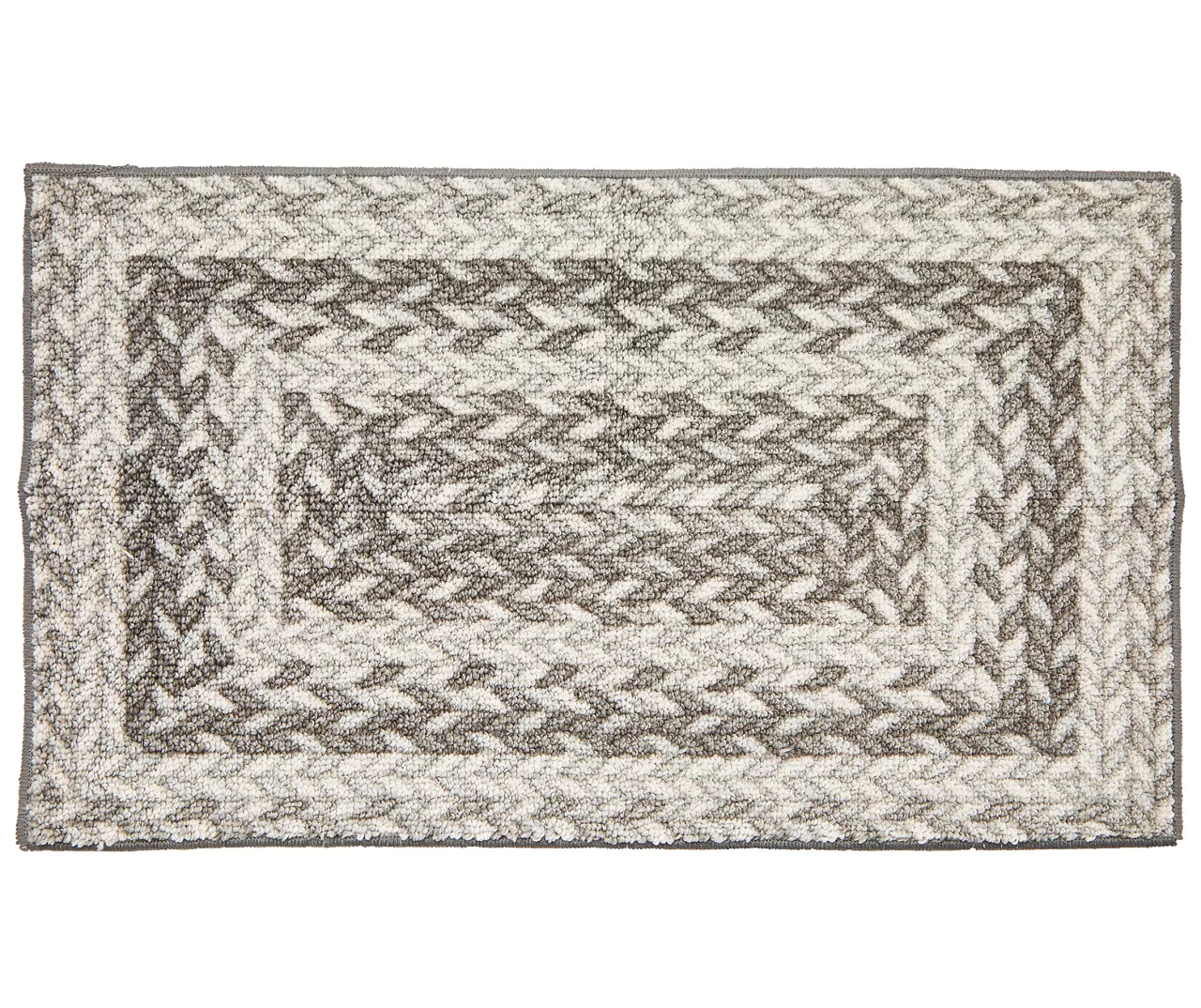 Broyhill Gray Braided Print Accent Rug 1 Broyhill Gray Braided Print Accent Rug