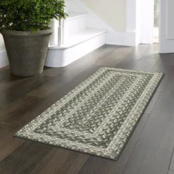 Broyhill Gray Braided Print Accent Rug 36 Broyhill Gray Braided Print Accent Rug -Home Furnishings Store 810557665 11