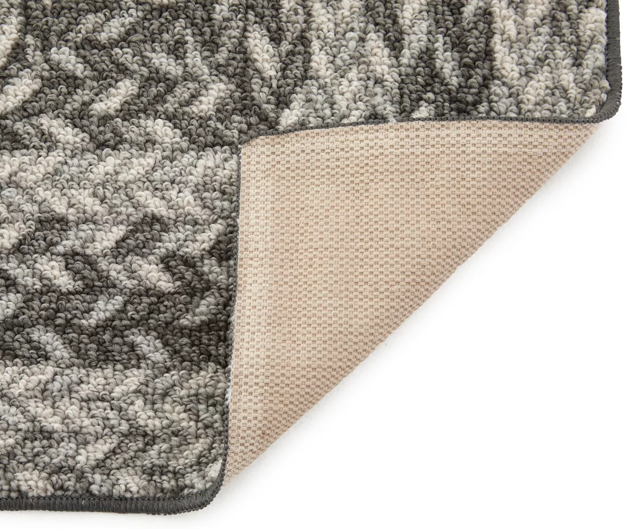 Broyhill Gray Braided Print Accent Rug 12 Broyhill Gray Braided Print Accent Rug - Image 12