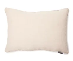 Black & White Knotted Stripe Rectangle Throw Pillow -Home Furnishings Store 810565452 1