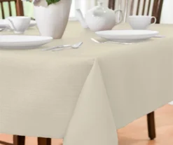 Broyhill Antique White Fabric Tablecloth 5 Broyhill Antique White Fabric Tablecloth -Home Furnishings Store 810569769