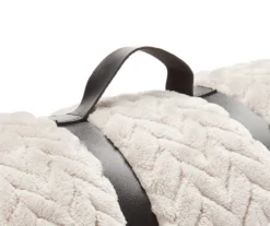 Broyhill Whisper White Chevron Embossed Velvet Blanket -Home Furnishings Store 810573800 810573798 810617576 4