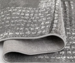 Hollyn Gunmetal Abstract Patchwork Area Rug, (5' X 7') -Home Furnishings Store 810586499 810586495 810586503 4