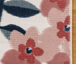 Broyhill Nauru Blue & Pink Floral Outdoor Area Rug -Home Furnishings Store 810586608 810586609 810586610 A1 1 1
