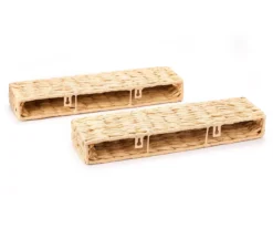 Natural Brown Woven Wall Shelf, 2-Pack -Home Furnishings Store 810602435 A2 3