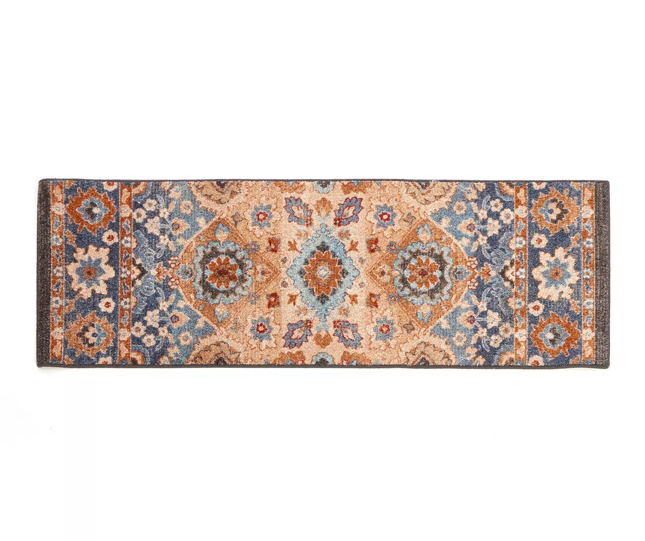 Broyhill Blue & Tan Traditional Floral Accent Rug 2 Broyhill Blue & Tan Traditional Floral Accent Rug - Image 2