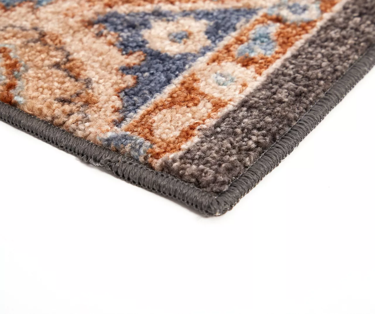 Broyhill Blue & Tan Traditional Floral Accent Rug 5 Broyhill Blue & Tan Traditional Floral Accent Rug - Image 5